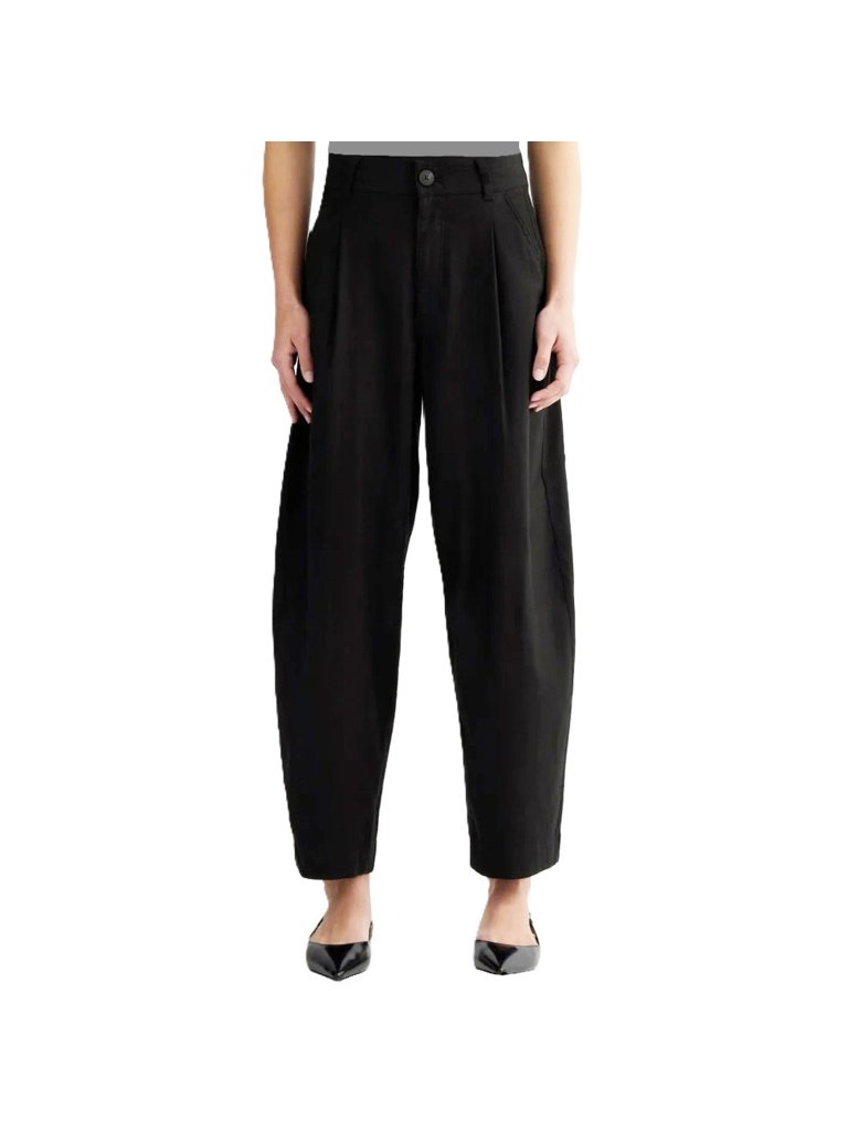 Everlane The Everywhere Pant In Stretch Linen Black Pockets Belt Loops Size 12